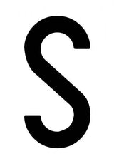 Cora Envelope 10 adhesive letters ''S'' for repeater plate