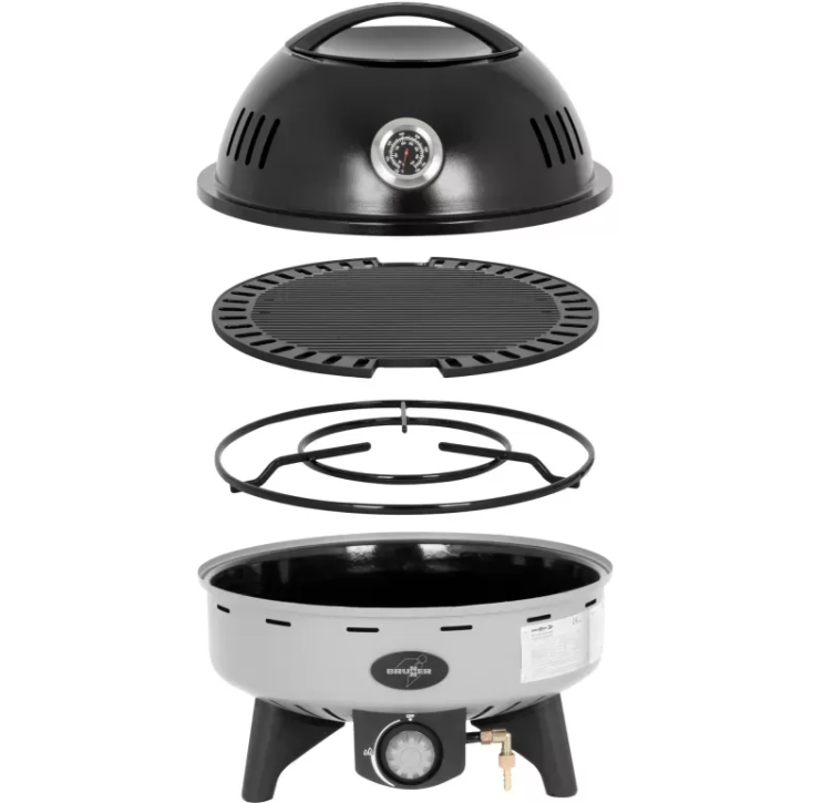 Barbacoa de gas portátil Brunner Devil BBQruiser LT 30 mbar 47 x 43 cm 