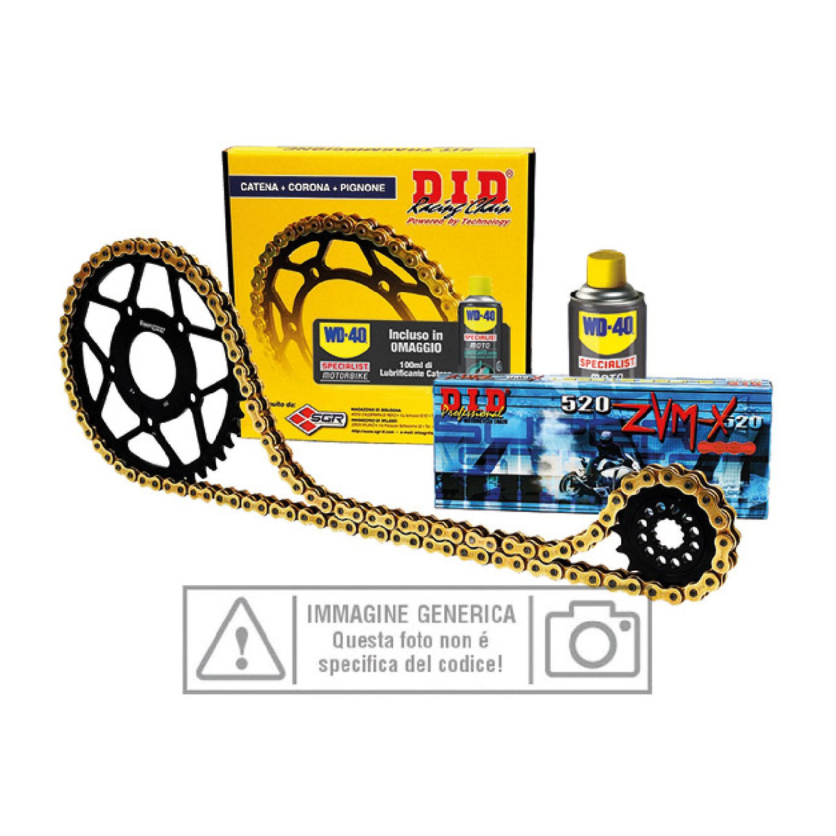 DID Kit trasmissione DERBI Senda R DRD PRO E2 50 05/12 11-53-132 maglie 420