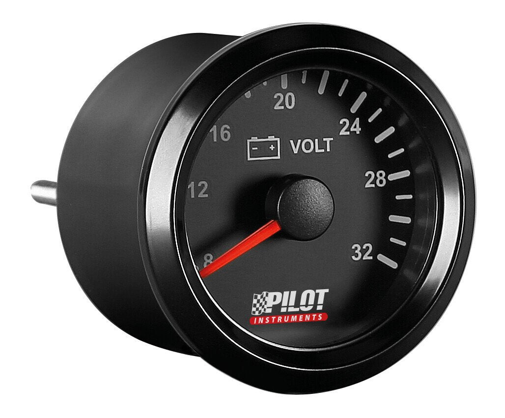 Pilot Black Analogue Gauge Series, Voltimetro -  2 (52 mm)