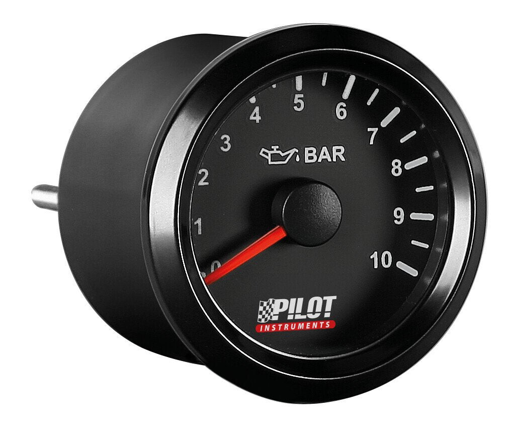 Pilot Black Analogue Gauge Series, Pressione olio -  2 (52 mm)