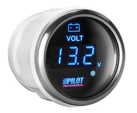 Pilot Black Digital Gauge Series, Voltimetro -  2 (52 mm)
