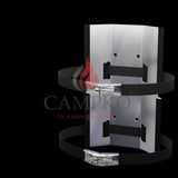 CAMPKO supporto a parete per bombola del gas  300 + 2 cinghie in acciaio inox con tenditore ad ardiglione