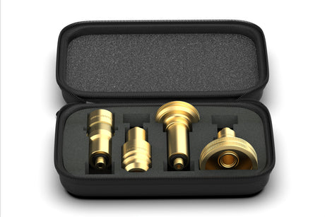 DREHMEISTER kit adattatore in valigetta per bombole di gas (M10/lungo)