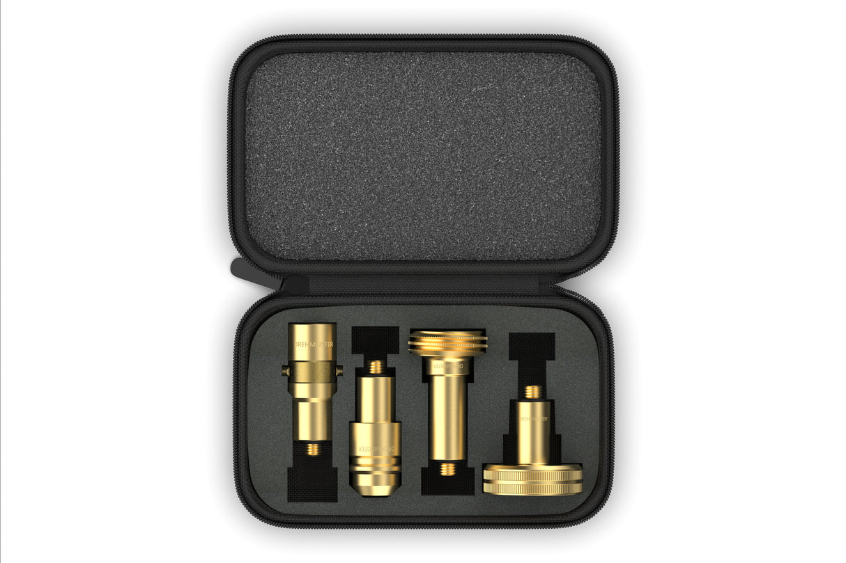 DREHMEISTER kit adattatore in valigetta per bombole di gas (M10/lungo)