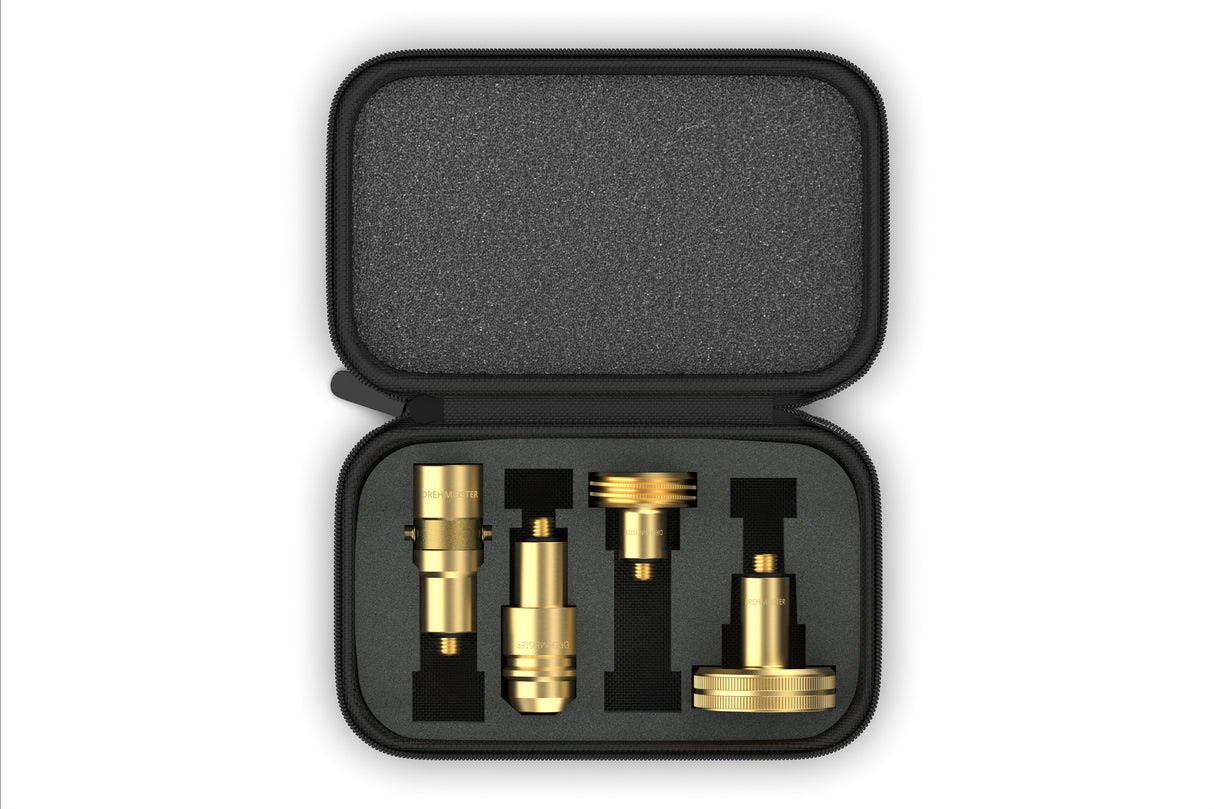DREHMEISTER kit adattatore in valigetta per bombole di gas (M10/corto)