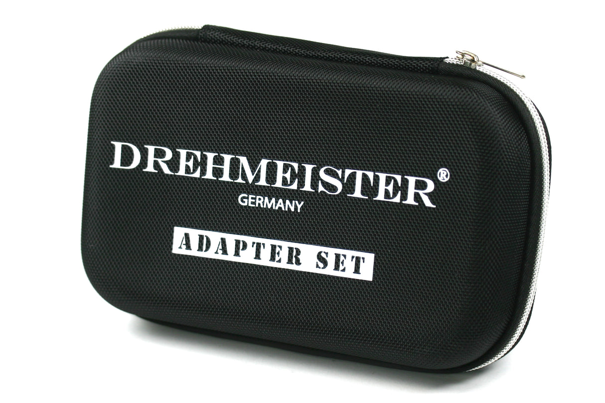 DREHMEISTER kit adattatore in valigetta per bombole di gas (M12/lungo)