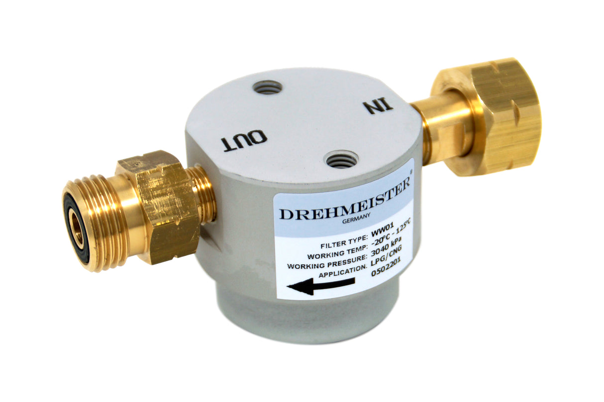 DREHMEISTER SMART Filtro per bombole GPL W21,8 x 1/14 LH