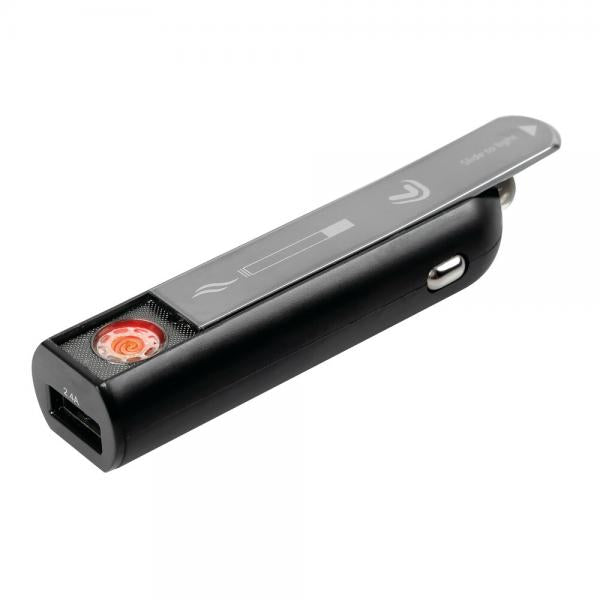 Cargador USB de plasma para encendedor eléctrico (carga rápida, 2100 mA, 12/24 V, 38825) 