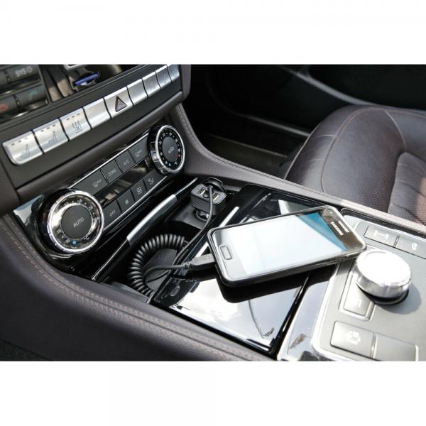 Lámpara con cargador micro USB y 2 puertos USB - Carga rápida - 5800 mA - 12/24 V 38874 