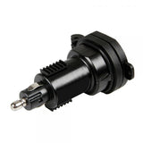 Lámpara Din-Tech, cargador USB DIN de 2 puertos - Carga rápida - 2700 mA - 12/32 V 38882 