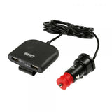 Cargador USB Lampa de 4 puertos con cable de extensión - Carga rápida - 7800 mA - 12/24 V 38883 