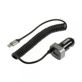 Lámpara con cargador USB tipo C y 1 puerto USB - Carga rápida - 3000 mA - 12/24 V 38892 