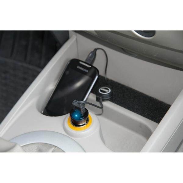 Lampen-Akkuladegerät mit 1 USB-Anschluss – 1000 mA – 12/24 V 9019 39019