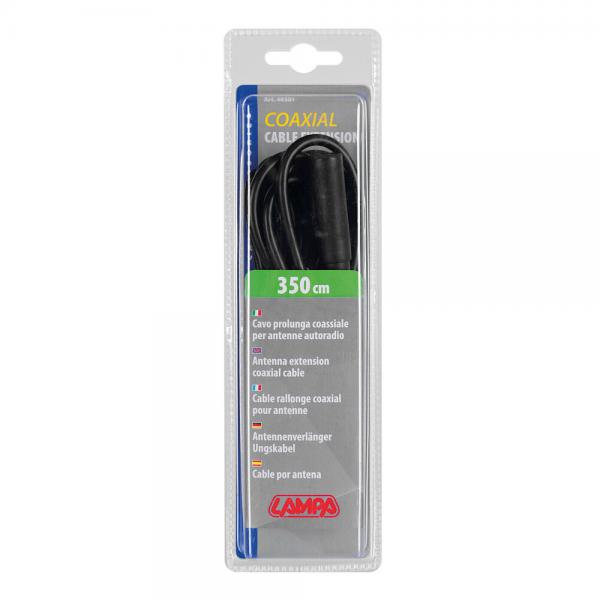 Cable alargador de antena Lampa DIN hembra>DIN macho - 350 cm 40301 