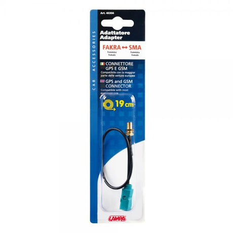 Lampa Adattatore antenna Fakra femmina>SMA femmina - 19 cm