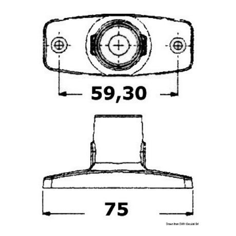 Osculati Luce di Fonda 360 Evoled in Edelstahl 11.039.18