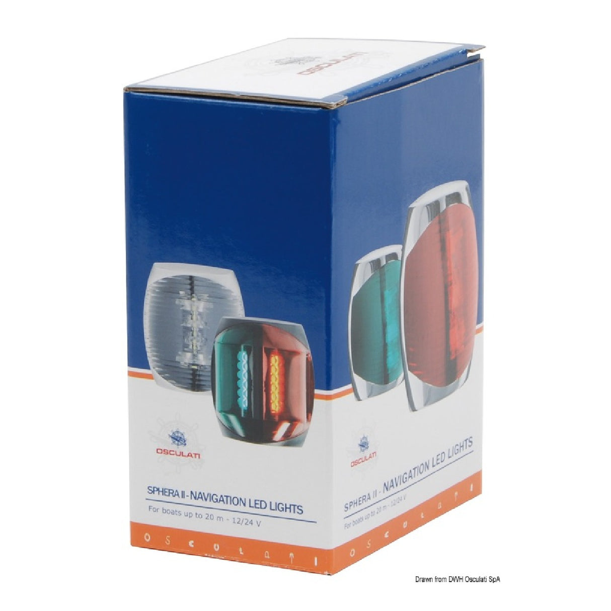 Osculati Sphera II LED navigation lights up to 20 m, polycarbonate body 11.060.01