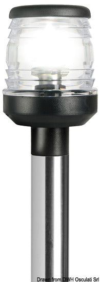 Poste plegable Osculati Classic/LED 60 cm negro 11.143.10