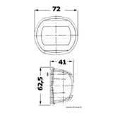 Osculati Compact 12 navigation lights in mirror-polished AISI 316 11.406.01