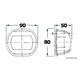 Osculati Luci di via Classic 12 in AISI 316 lucidato a specchio 11.407.01