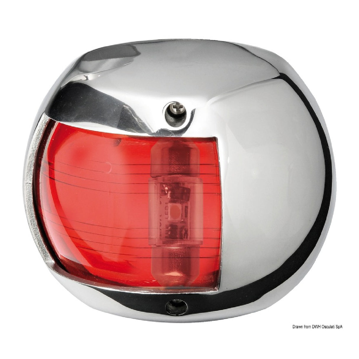 Osculati Compact 12 LED-Navigationslichter aus hochglanzpoliertem AISI 316 11.446.01