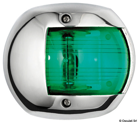 Luz de navegación Osculati Classic 20 LED 112,5 grados derecha tapa de acero inoxidable 11.447.02