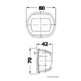 Osculati Fanale Compact LED RAL 7042 11.448.61