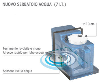 Vitrifrigo Ice maker Barca IM XT OCX2 Refill con tanica acqua da 7 lt esterna (compressore sul retro)