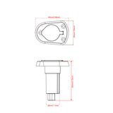 Trem Base di ricambio per aste ad incasso su piano in nylon