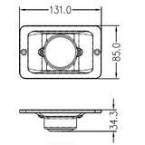 Trem Luce di via specchio di poppa alogene Lampada 12V