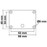 Trem Asta fanale 360/225 gradi alogena estraibile parete Combi nero H mm 1000