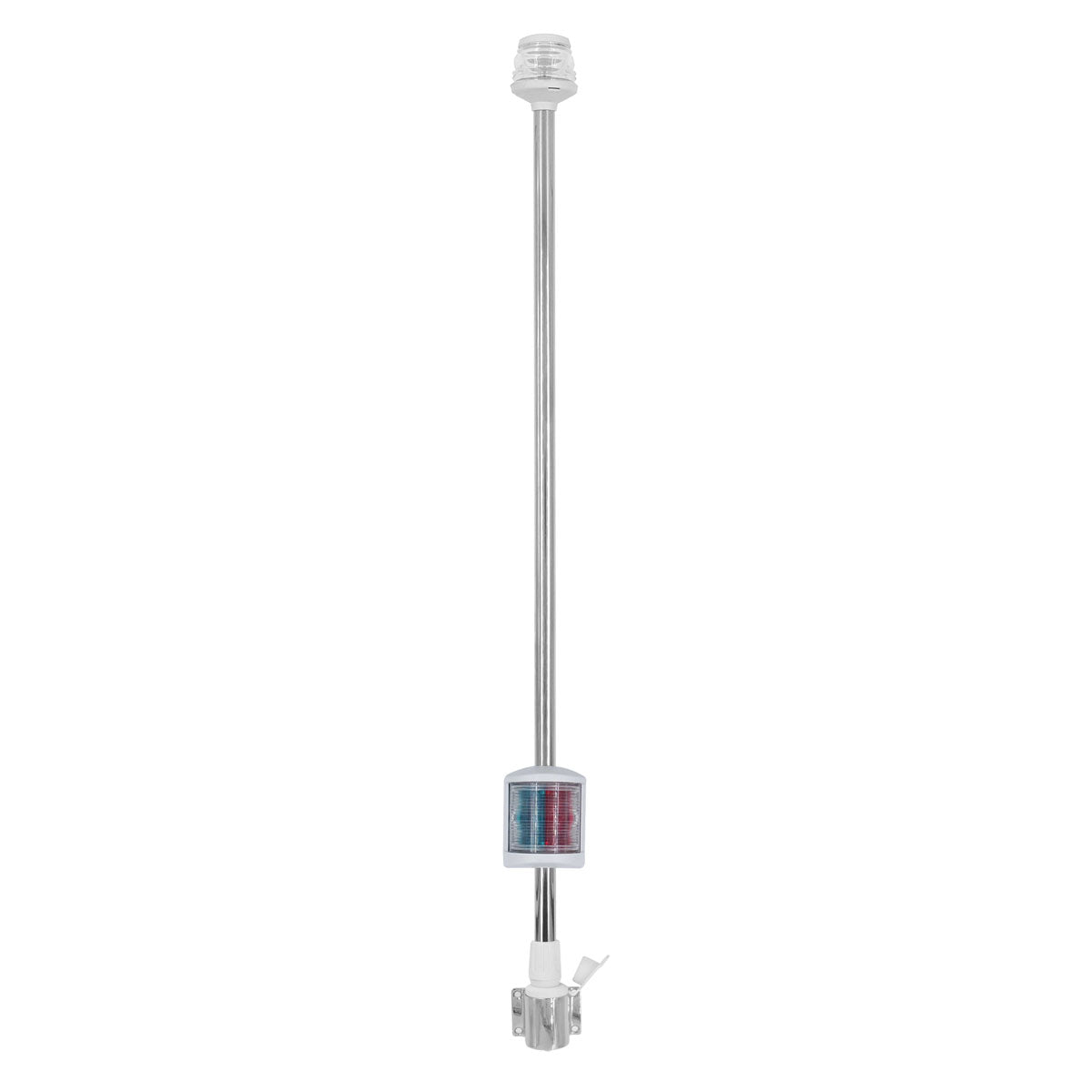 Trem 360/225 degree halogen wall mounted Combi light pole, white, H 1000 mm