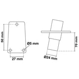EASY LED Removable LED light bar EASY LED white H mm 600