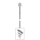Trem Asta fanale 360 a LED EASY LED estraibile piano con base Lunar bianco