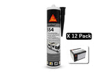 Sikaflex 554 300 ml - schwarz, 12er-Packung