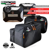 Biondi Borse Interne per Valigie Moto Guzzi V85TT Urban - Tris DX+SX+Beauty