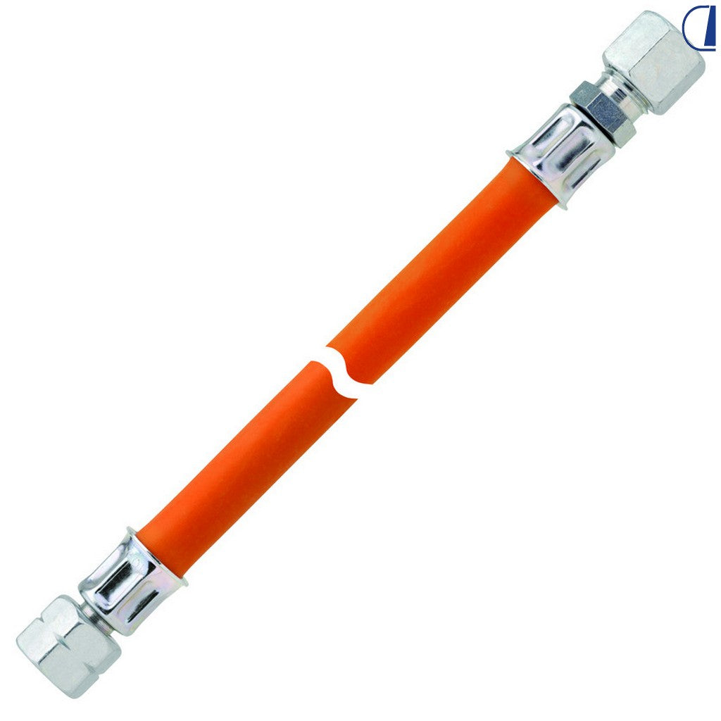 GOK Raccordo flessibile gas 10 bar 400 mm – ø 8 mm / G 1/4" SX