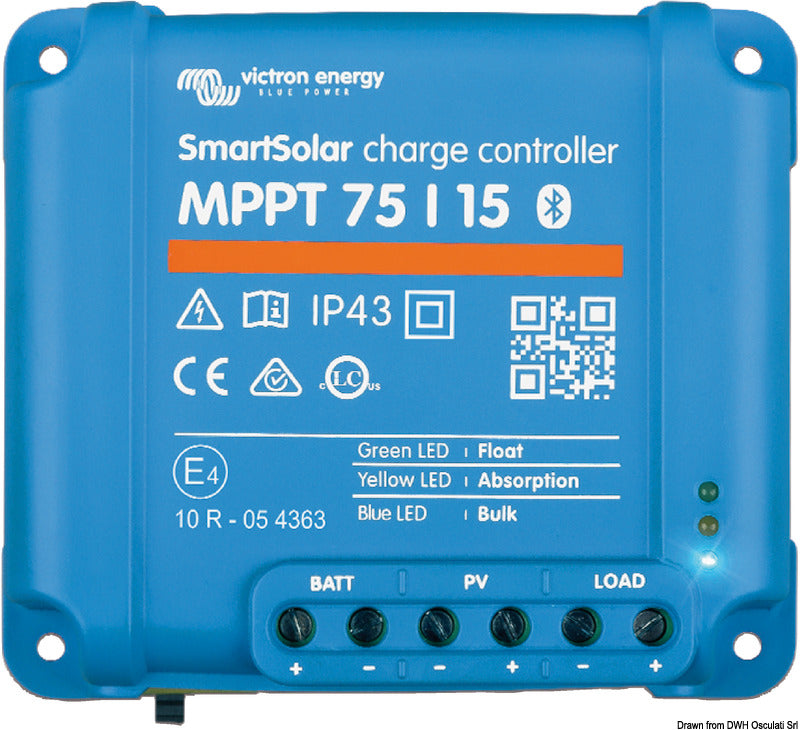 Controlador de carga solar inteligente Victron Energy - MPPT solar 100/15