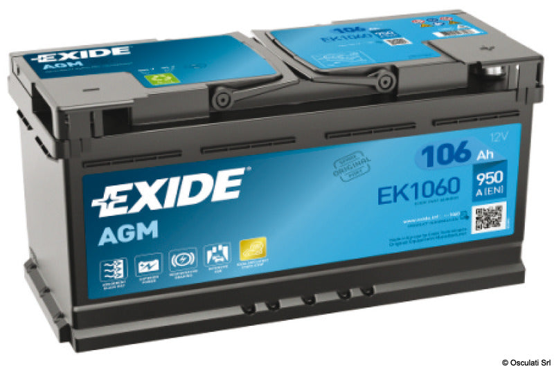Batería AGM de 62 Ah de Exide Technologies