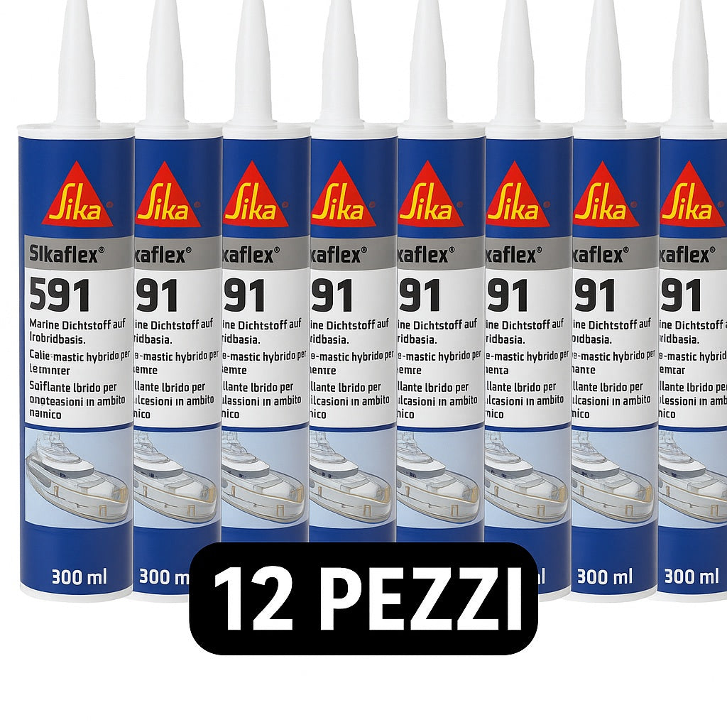 Sikaflex 591 Marineweiß 300 ml - 12er-Packung