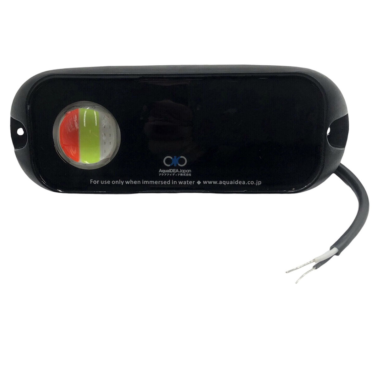 Aqualine 1-LED Ovale Unterwasserleuchte, Schwarz