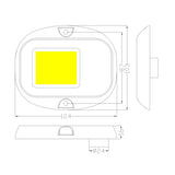 Aqualine Luce subacquea tonda a 1 LED luce RGB
