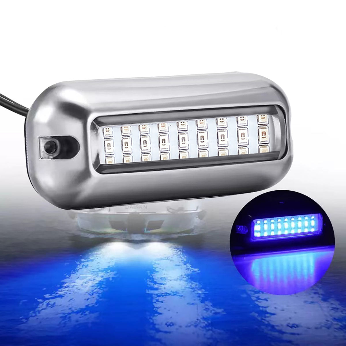 Luz subacuática LED blanca Trem para plataformas, travesaños y cascos