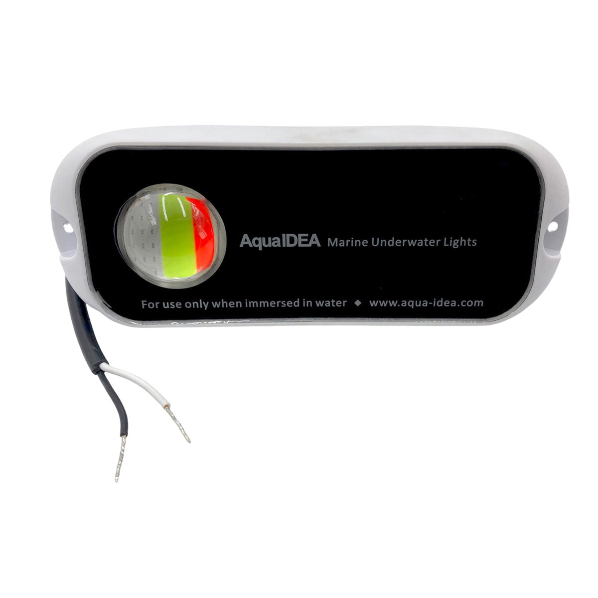 Aqualine 1-LED ovale Unterwasserleuchte, weiße Farbe