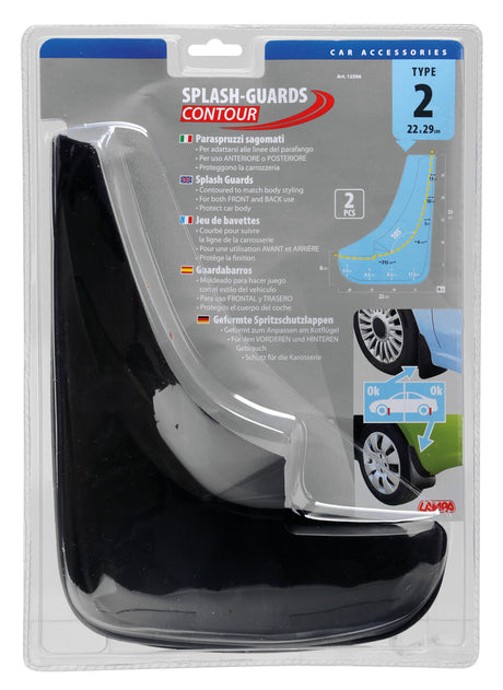 Lampa Splash-Guards Contour, paraspruzzi sagomati - Type 2 12506
