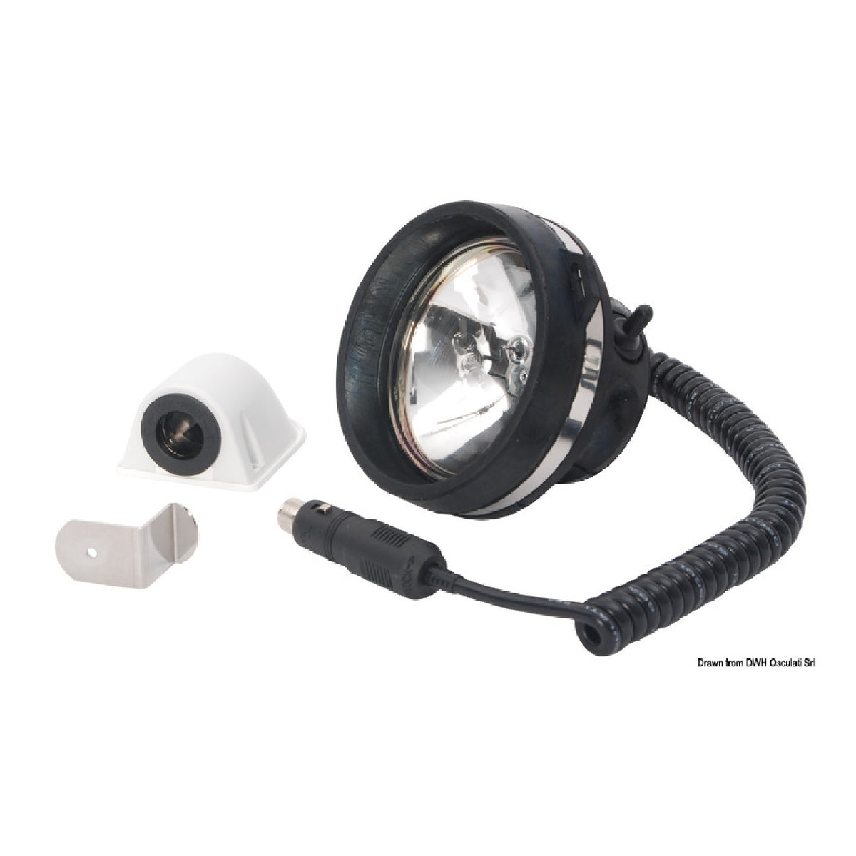 Osculati Faro Utility Rubber Spot completamente infrangibile ed impermeabile