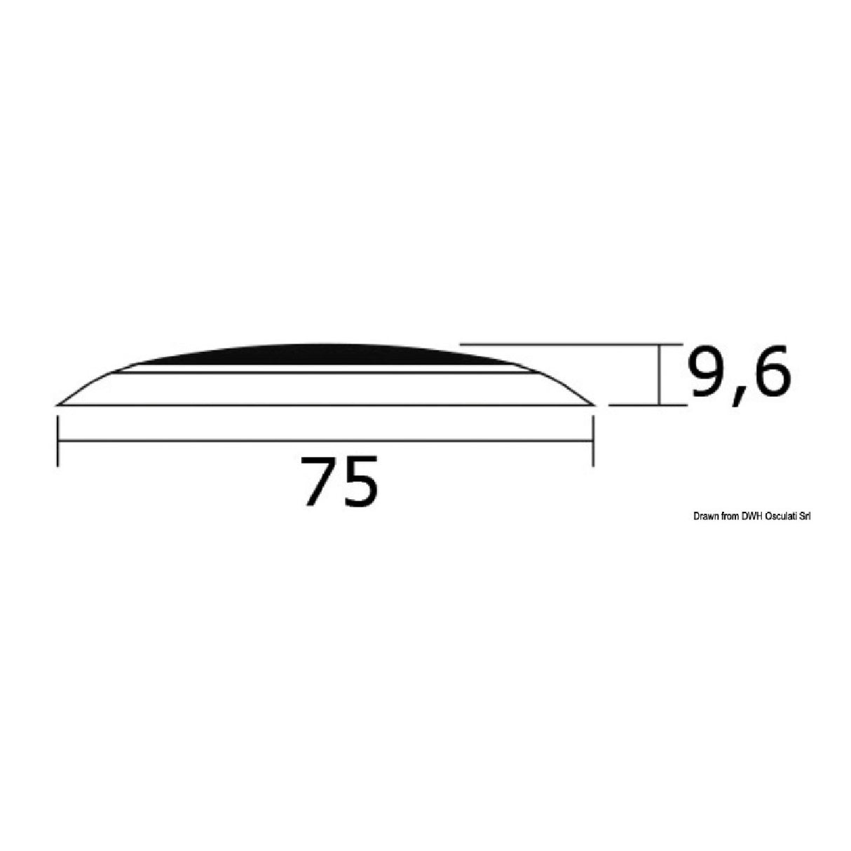 Osculati Plafoniera 3 LED luce bianca 13.179.59