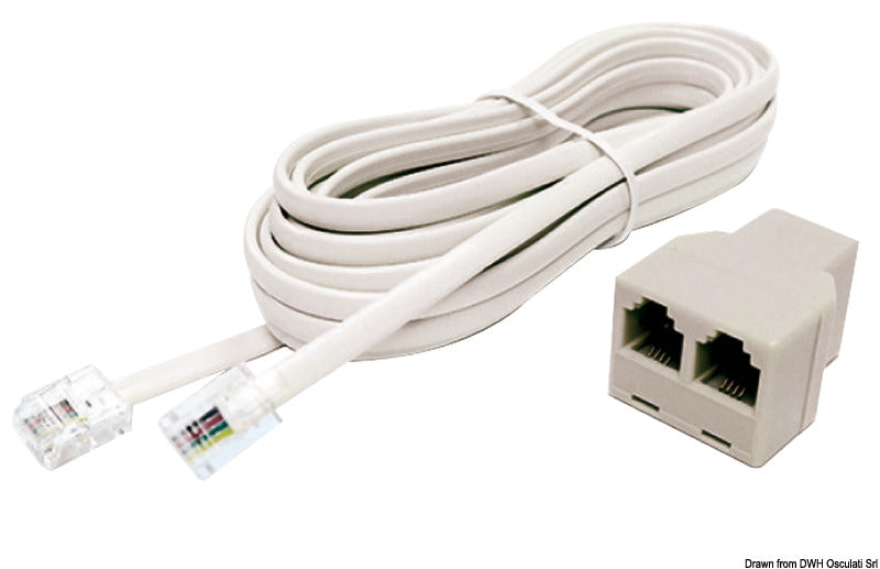 Cable Osculati de 4,5 m con adaptador de 2 puertos 13.227.51