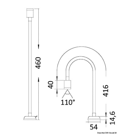 Osculati LED articulated light 10 W 12/24 V 13.236.90
